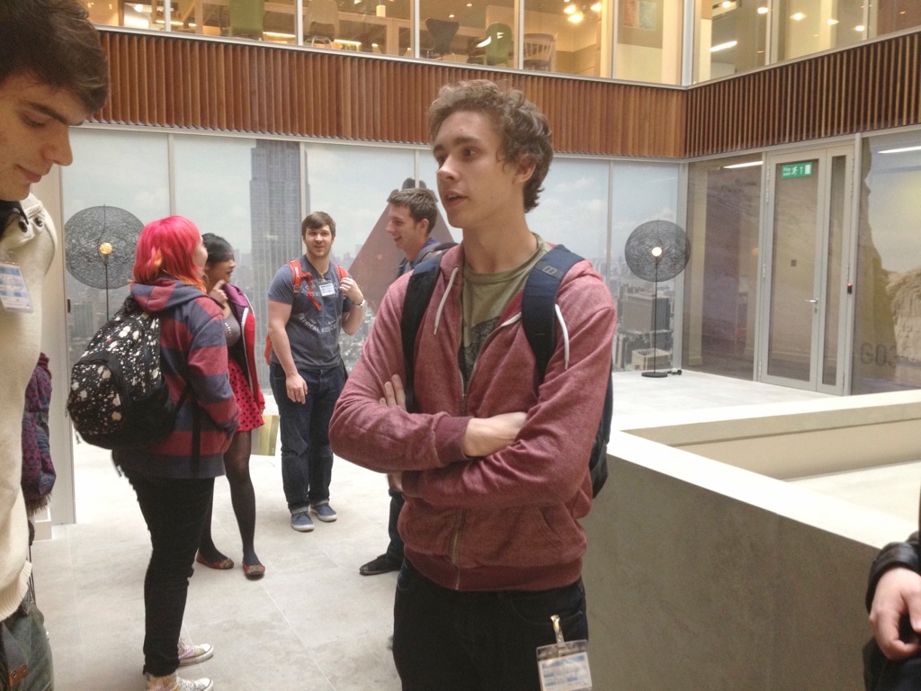  Waiting in the lobby area of DNEG 