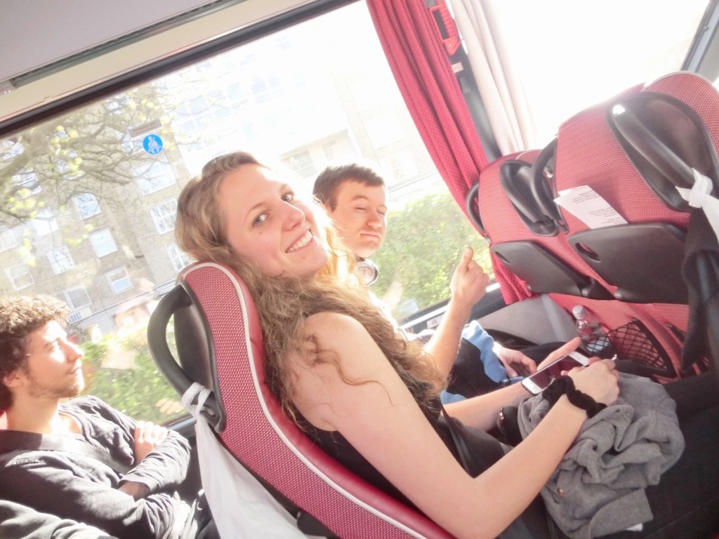  With Gabriela Mursch on our way to London 