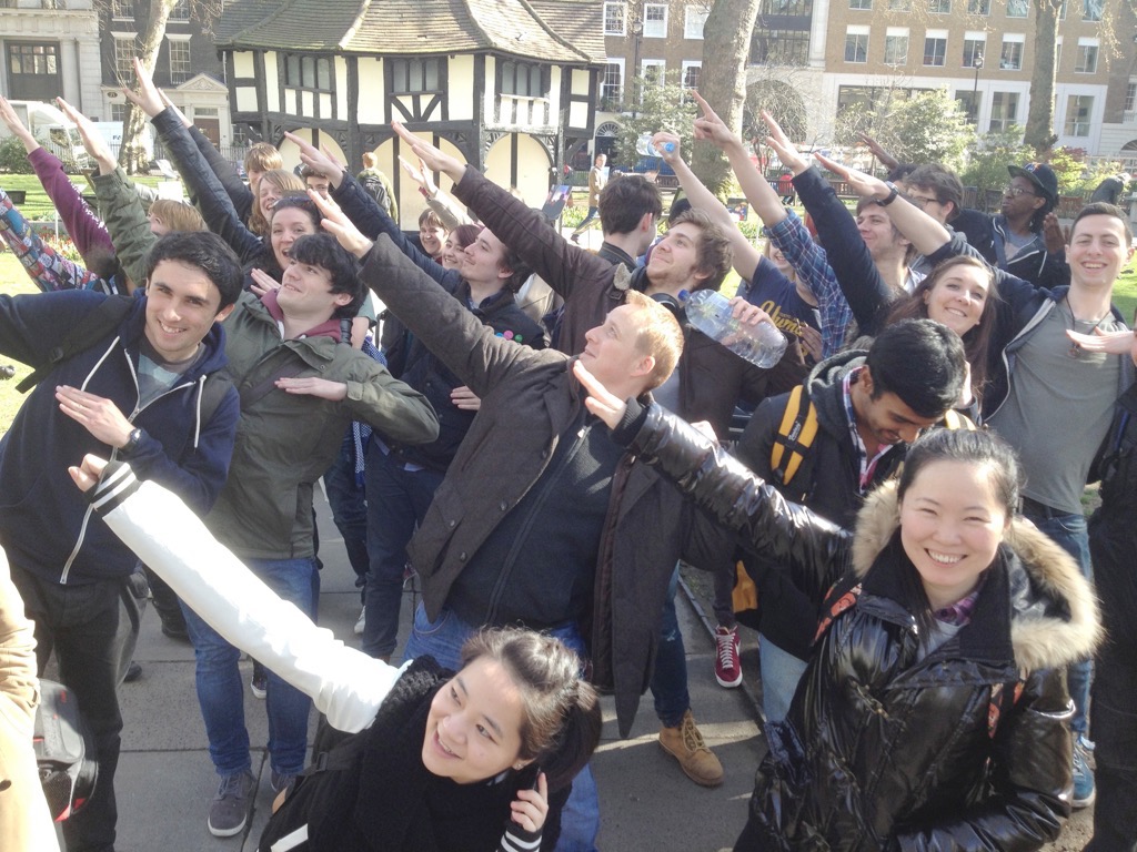  Loving the sunshine in Soho square 
