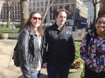  With Audan Ase and Heather Gretton in Soho Square 