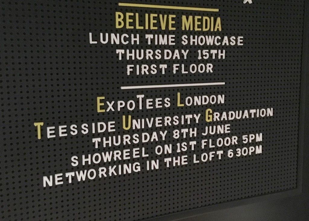  Heading up to the 5th floor of @millvfx to join the class of 2017 as part of @expotees  London event 