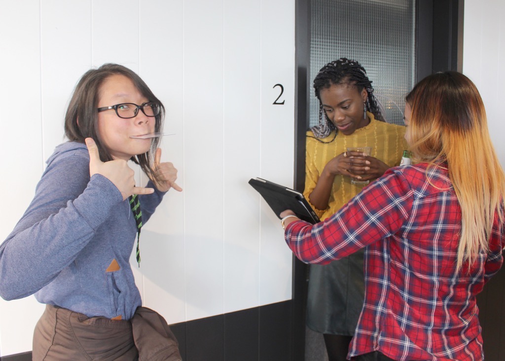  Talking contracts with a member of the Mill recruitment team .. 