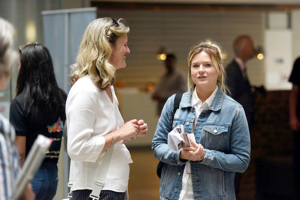  Alison Brown talking with Framestores Annabel Barlow 