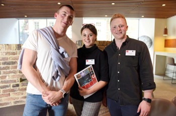  @TeessideUni Alumni Bethan Williams, James Weston & Oliver Hallas  