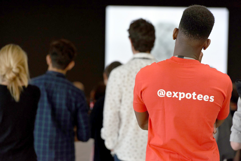  Yacouba Traore taking some ‘time out’ from manning the @ExpoTees_London registration desk 
