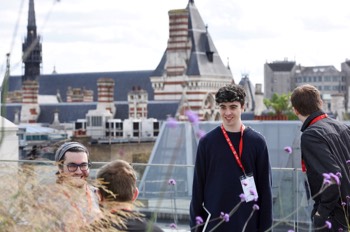  BA Computer Games Animation student Lukas Lenniger enjoying the sights & sounds of the UK’s capital city 