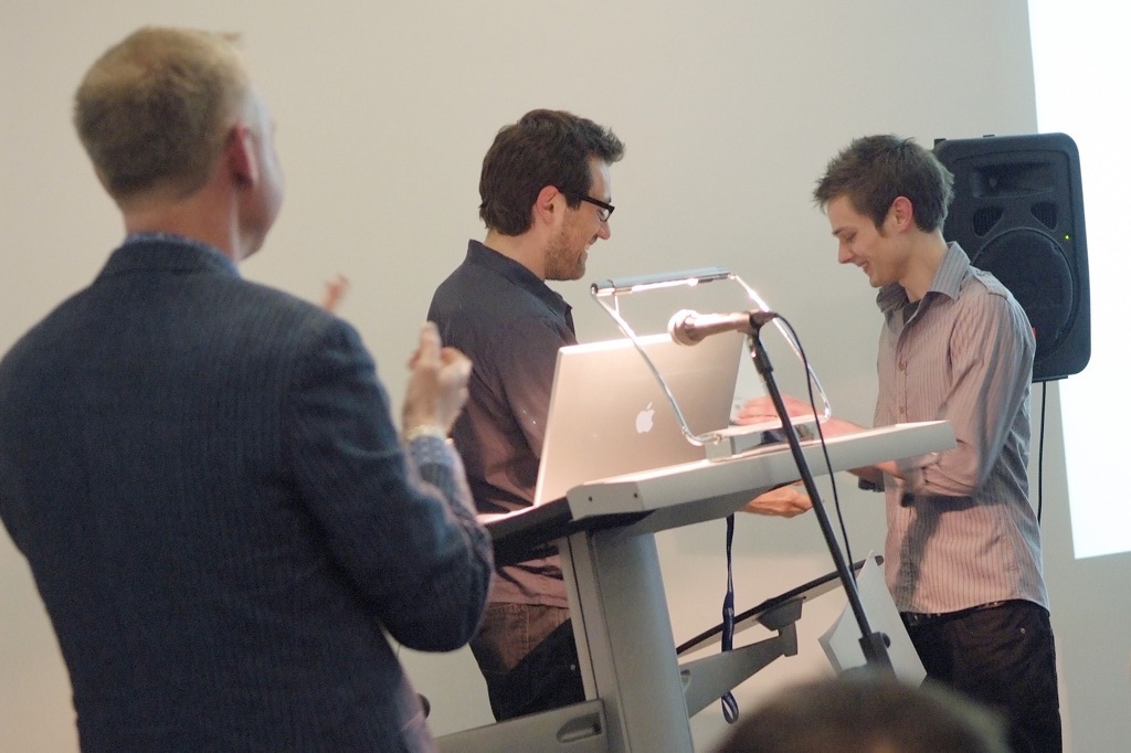  Jack Couvela from Ubisoft presenting the vis awards 